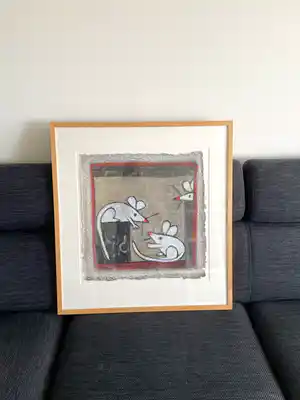 Hans Innemee - All about mice ,groot formaat verkocht voor € 165!