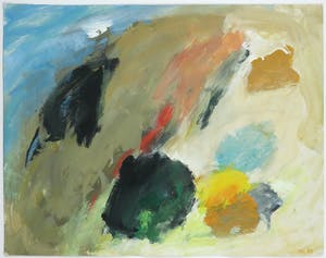 Eugene Brands - Grote pastelkleurige gouache, Landscape - Ingelijst kopen? Bied vanaf 1600!