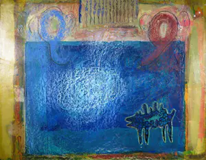 Ad Arma - Handbewerkte zeefdruk op board, Uit de serie 'India' kopen? Bied vanaf 70!