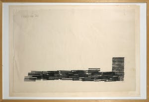 Carel Visser - Houtsnede monotype op Japans papier, Zonder titel - Ingelijst (Groot) kopen? Bied vanaf 1!