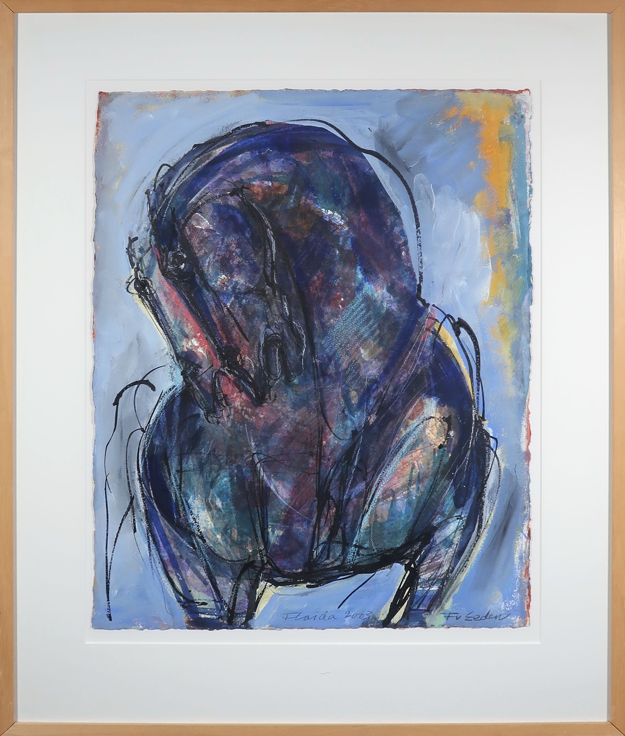 Frits van Eeden - Gemengde techniek, Flaida - Ingelijst (Groot) kopen? Bied vanaf 120!