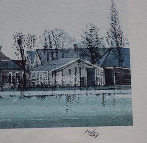 Ciano Siewert - Ingelijste litho: gezicht op Bergambacht kopen? Bied vanaf 49!