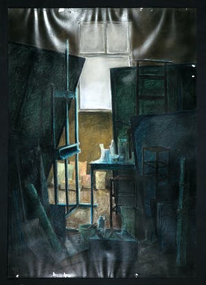 Tanja van Rees-Swart - Gemengde techniek op papier, Z.T. (Schildersatelier) (Groot) kopen? Bied vanaf 1!