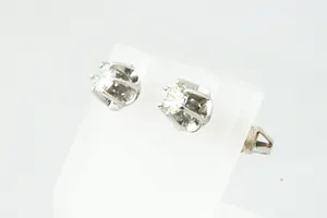 Exclusieve set 14 krt witgoud & diamanten (ca.0.50ct / M/SI1) oorstekers kopen? Bied vanaf 190!