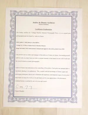 Andre De Dienes - Marilyn Monroe "Tobey Beach" 1945- original Vintage - handsigniert kopen? Bied vanaf 900!