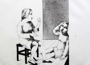 Theo Daamen - ets: gebaar - 1967 verkocht voor € 55!