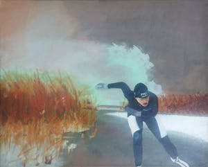 Niet of onleesbaar gesigneerd - Schaatser kopen? Bied vanaf 1!