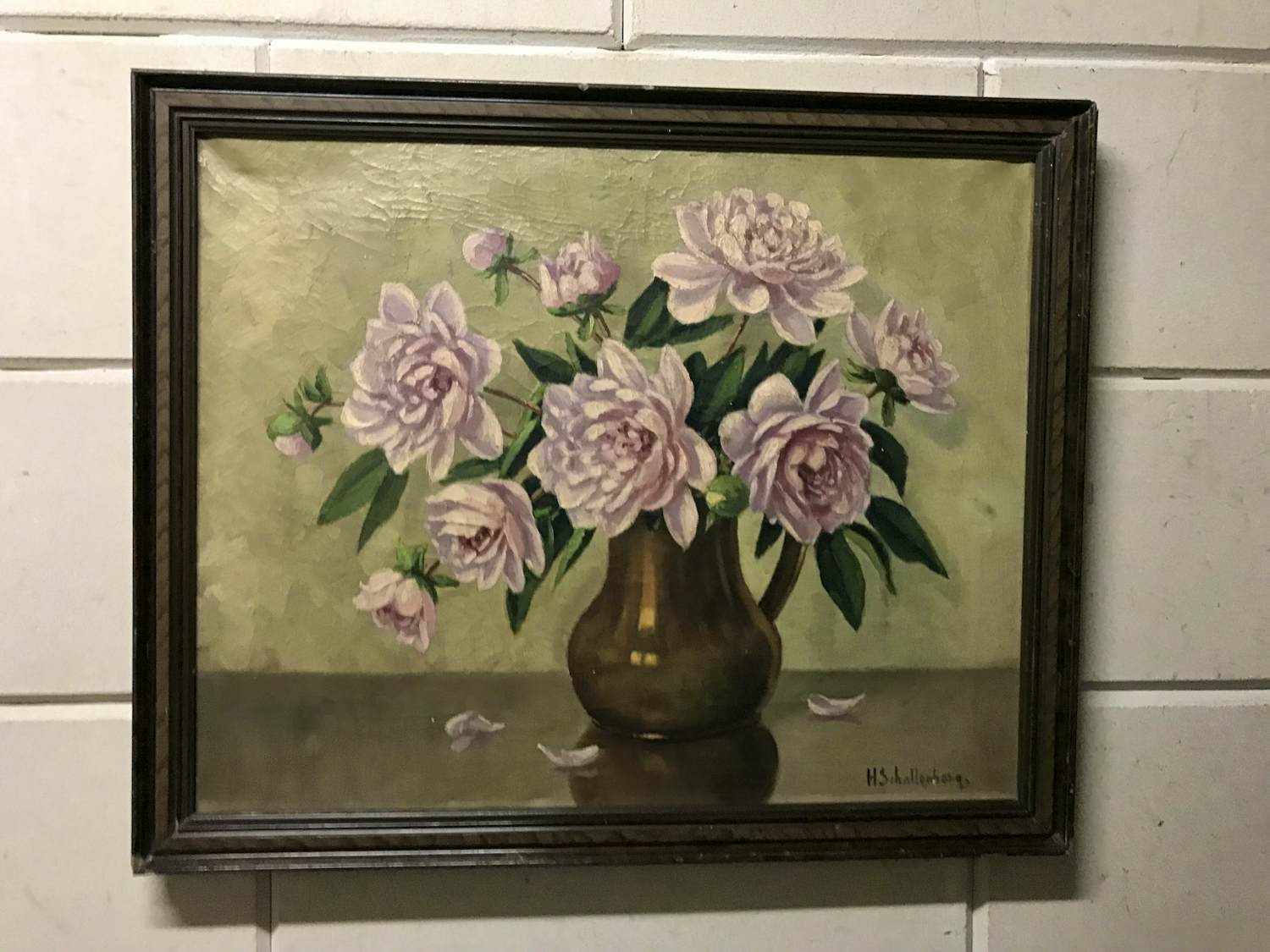 Huibert Schallenberg - Vaas met Pioenrozen kopen? Bied vanaf 40!