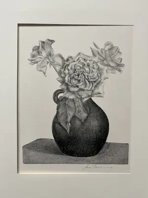 Jan Bezemer - geen titel - vaas met bloemen kopen? Bied vanaf 15!