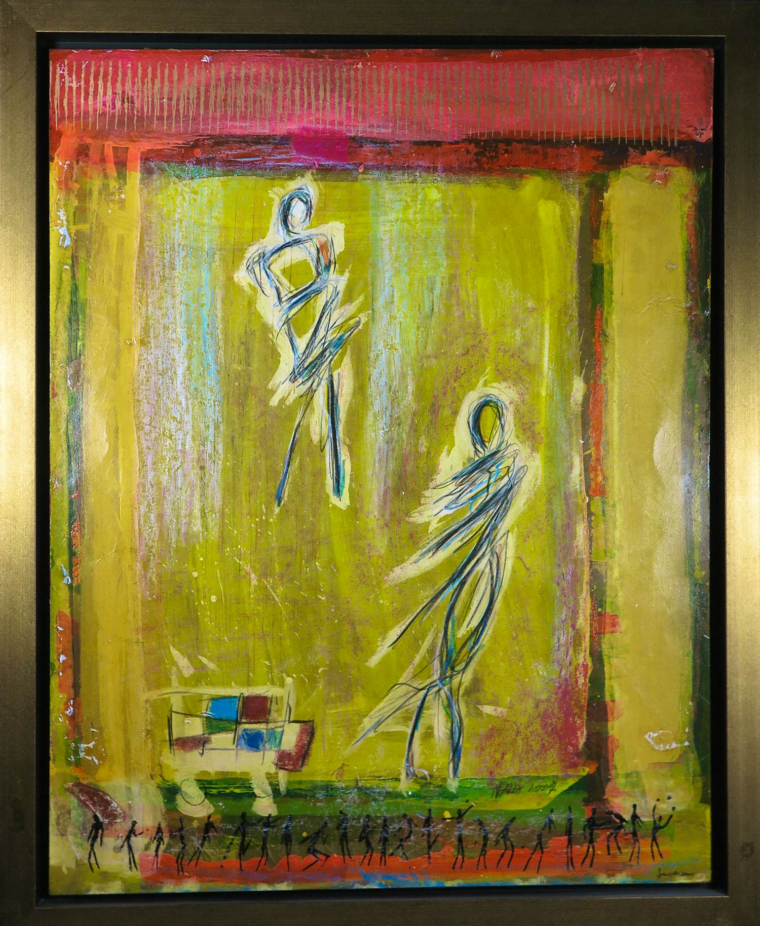 Ad Arma - Handbewerkte zeefdruk op board, Uit de serie 'India' nr. 95 kopen? Bied vanaf 50!