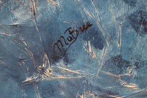 Niet of onleesbaar gesigneerd - Abstract blauw en rood kopen? Bied vanaf 10!