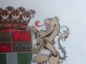 Adriaan van der Plas - Adriaan van der Plas: Stadswapen van Rotterdam in opdracht gemeente Rotterdam kopen? Bied vanaf 25!