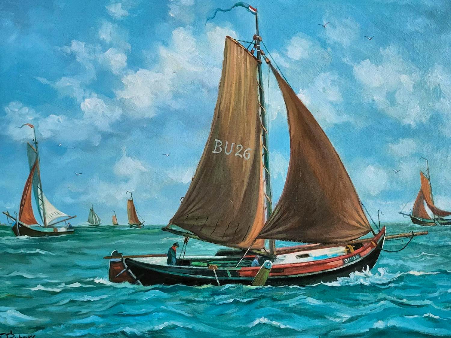 Frits Pieters - Botter op IJsselmeer. kopen? Bied vanaf 125!