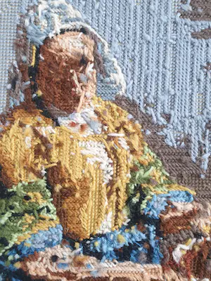 Rob Scholte - Melkmeisje naar Vermeer - Embroidery Show - 2005 - boek blz. 76 kopen? Bied vanaf 695!