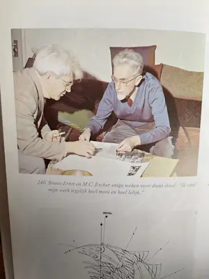 Maurits Cornelis Escher - Metamorphosis I, plus boek De Toverspiegel van M.C.Escher kopen? Bied vanaf 20!