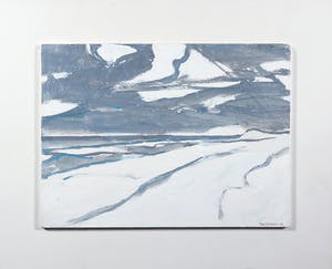 Paul Overhaus - Acryl op board, Winter - Ingelijst kopen? Bied vanaf 70!