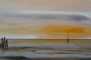 Buy Franklin Meijer - Waddenzee - Zonsondergang? Bid from 39!