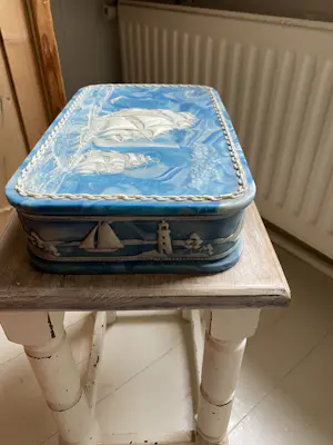 CCC Inc. - Blue Incolay Stone Jewelry box kopen? Bied vanaf 250!