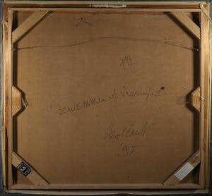 Jan Bollaert - Gemengde techniek op board, Zwemmen of verzuipen (Zeer Groot) kopen? Bied vanaf 100!