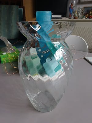 Willem Noyons - losse vaas - eindejaarsgeschenk UMC- helder glas met ribbel kopen? Bied vanaf 15!