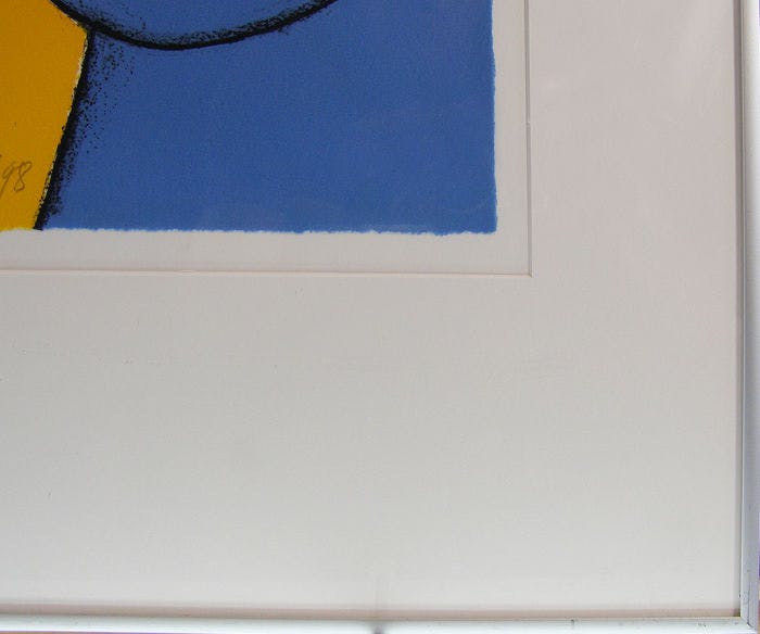 Corneille - L 'Oiseau Volant - Grote Litho 1998 - Ingelijst - 47/125 - gesigneerd kopen? Bied vanaf 175!