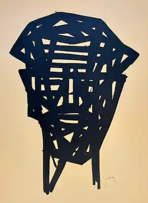 Siep van den Berg - Zelfportret, zeefdruk verkauft für € 160!