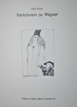 Paul Flora - Die neugierige nase & gesigneerd boek'variaties op Wagner'met originele tekening kopen? Bied vanaf 45!