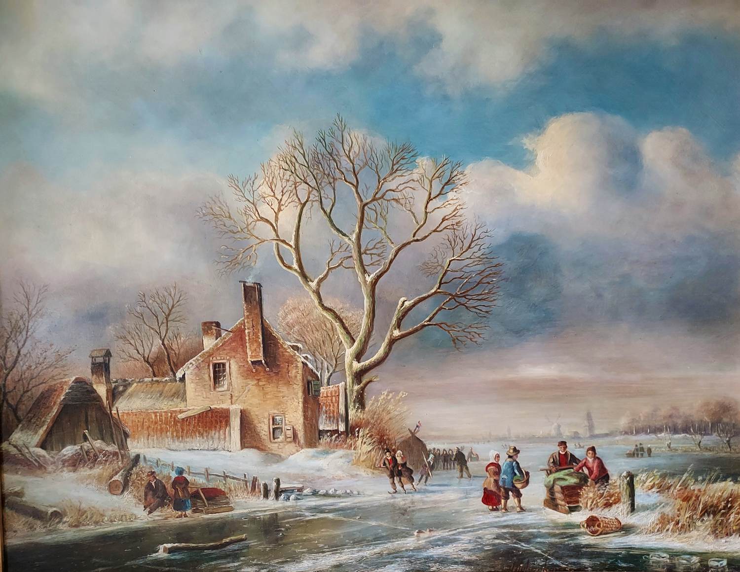 Hans Habraken - Winterlandschap kopen? Bied vanaf 395!