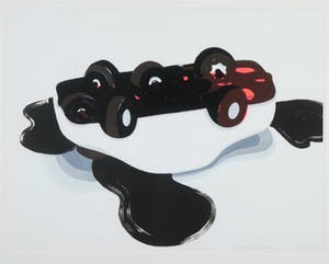 Alphons ter Avest - Zeefdruk, Ongeluk - Ingelijst (Groot) kopen? Bied vanaf 20!