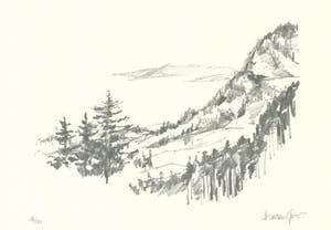 Hermann Gierer - e.a: Lot van drie handgesigneerde lithografieën: Landschappen kopen? Bied vanaf 20!