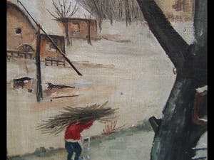 Niet of onleesbaar gesigneerd - Breugeliaans winterlanschap. kopen? Bied vanaf 1!
