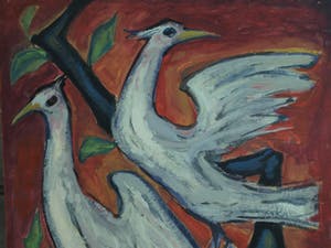 Klaas Pijlman - 2 Gouaches, “Vogels” en “Storm” – 1961 kopen? Bied vanaf 1!
