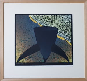 Antje Veldstra - Houtdruk, nieuw ingelijst, kopen? Bied vanaf 60!