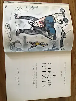 Marc Chagall - Le cirque d' izis. Jacques Prévert ( quatre compositions de Marc Chagall) kaufen? Bieten Sie von 75!