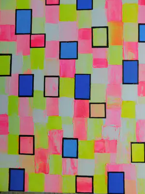 Natia Antadze - "Geometrische Komposition " kopen? Bied vanaf 70!