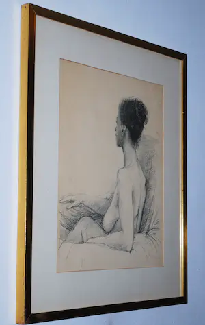 Aat Veldhoen - Litho - naakte vrouw, 1964 kopen? Bied vanaf 60!