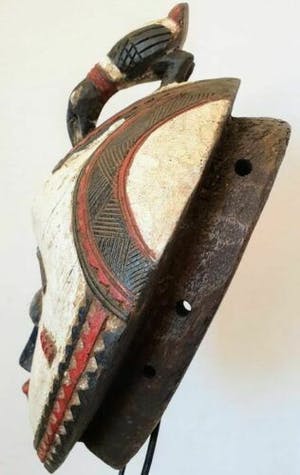 Luba - 191002 - Tribal used African mask from the Luba - Congo. kopen? Bied vanaf 65!