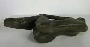 Francine Van Mieghem - Sculptuur van brons, Liggend naakt + boek! kopen? Bied vanaf 500!