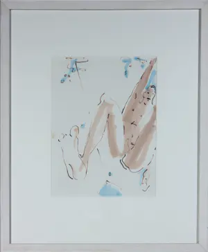 Harry Thoolen - Aquarel en stift, Man I en Man II - Ingelijst (Mooie set van 2) kopen? Bied vanaf 70!