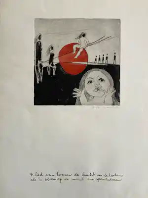 Ans Wortel - 't lied van tussen de lucht en de bodem verkocht voor € 65!