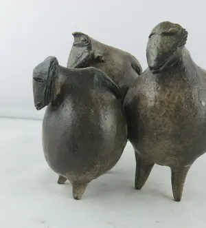 Henk Erkelens - Keramiek, Drie beestjes kopen? Bied vanaf 100!