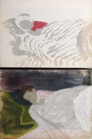 Eva Schwab - gemengde techniek op doek - ‘Nachbild’ - 2002 kopen? Bied vanaf 325!