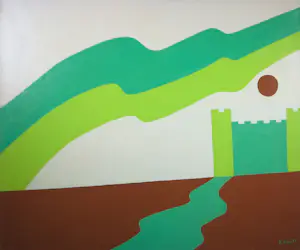 Kornelis Boll - Olieverf op doek, Jugendstill III - Ingelijst kopen? Bied vanaf 100!