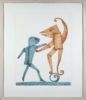 Reinhoud D'Haese - Kleurenets, Make up your mind - Ingelijst kopen? Bied vanaf 200!