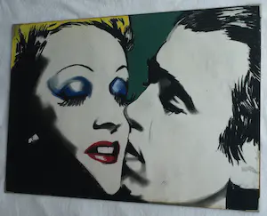 Dick Bastiaan van der Meijden - (1945-2022) - Pasteltekening, Een Kus kopen? Bied vanaf 1!