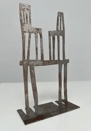 Klaas Gubbels - stalen sculptuur | 'Nieuwjaarswens 2019' kopen? Bied vanaf 1!