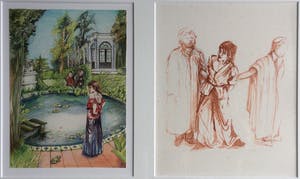 Jet Naftaniel-Joels - Lot van 4 originele illustraties uit kinderboeken | Uniek! kopen? Bied vanaf 55!
