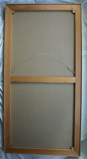 Henk Valstar - Olieverf op doek , Raampoort – ingelijst, 152 x 77 cm - 1991 kopen? Bied vanaf 750!