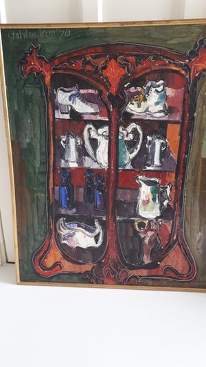 Adrian Stahlecker - kleurrijk olieverf groot formaat kopen? Bied vanaf 60!