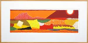 Ronald Boonacker - Zeefdruk, Curacao-Ingelijst (Groot) verkocht voor € 60!